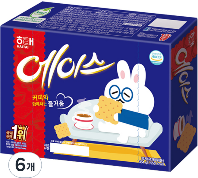 해태에이스, 364g, 6개