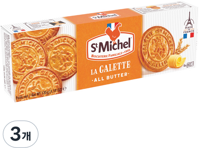생미쉘 갈라떼 비스켓, 130g, 3개