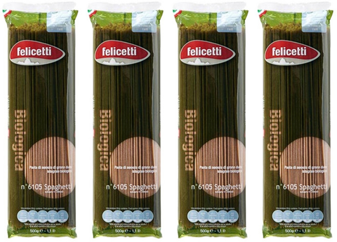 펠리체티 유기농 통밀 스파게티, 500g, 4개