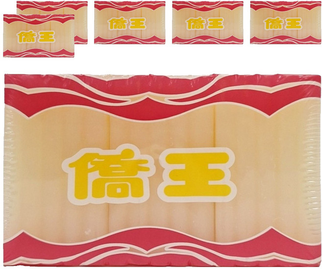 僑王 白肥皂 3個, 750g, 6組