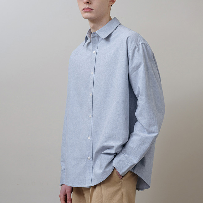 제타22 남성용 시티보이 오버핏 옥스포드 셔츠