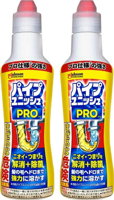 SC Johnson 莊臣 Pipeunish PRO超濃縮強力消臭排水管道疏通凝膠清潔劑, 400g, 2瓶