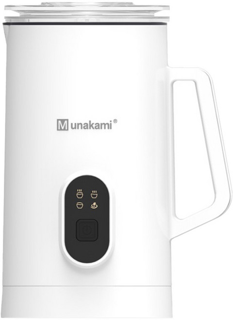 Munakami 村上 590ml 400W 電動 奶泡機 4合1 冷熱雙打 磁吸式 分離式杯體 不沾塗層 仙女白 MK-9Y