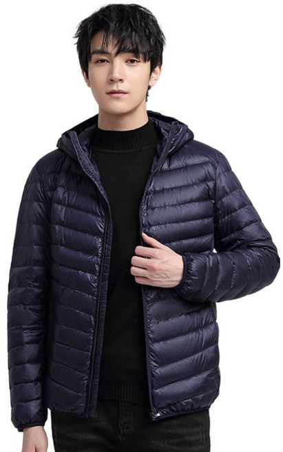 Elsso 登山 露營 釣魚 辦公室 冬季 輕量 連帽 短版 羽絨 夾克