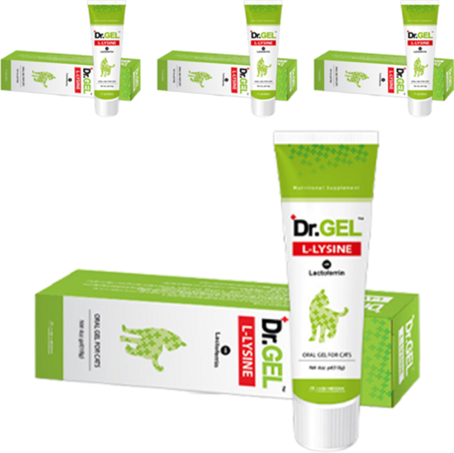 닥터겔 고양이 엘라이신 영양제, 118g, 면역/항산화, 4개