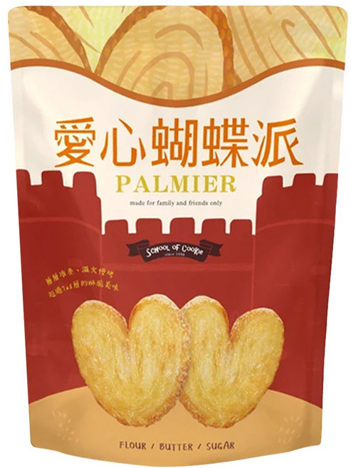 School of Cookie 台灣優格餅乾學院 愛心蝴蝶派, 230g, 1包