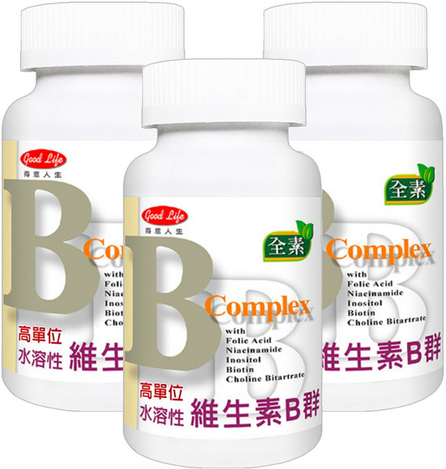 good Life 得意人生 維生素B群, 60錠, 3罐