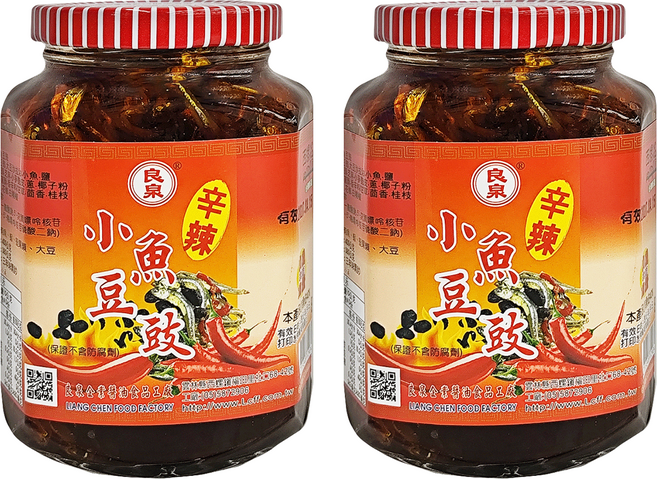 良泉 小魚豆鼓 辛辣, 400g, 2罐