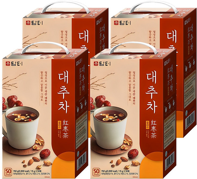 담터 대추차 플러스, 15g, 50개입, 4개
