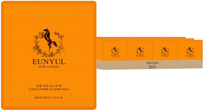EUNYUL 馬油面膜 Set 30片 保濕 營養, 1組