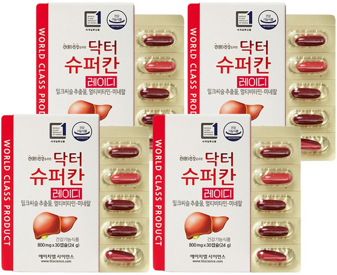 에이치엘사이언스 닥터슈퍼칸 레이디, 30정, 4개