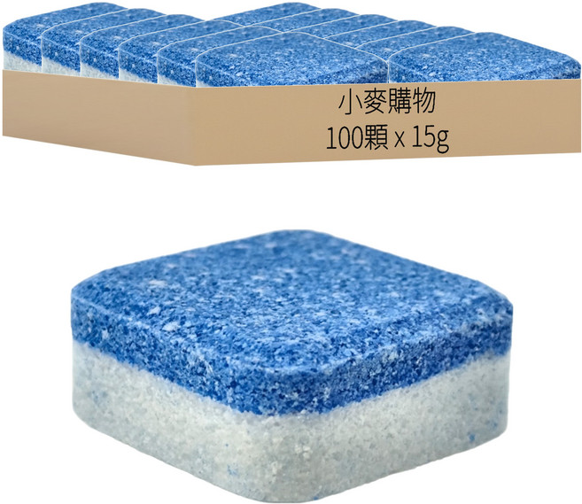小麥購物 洗衣機清潔錠 Y649, 15g, 100顆