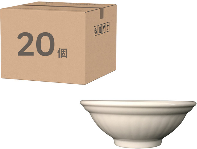 TATUNG 大同磁器 生意碗 天井 ZP1944-A958 2號 4.5吋, 白色, 20個