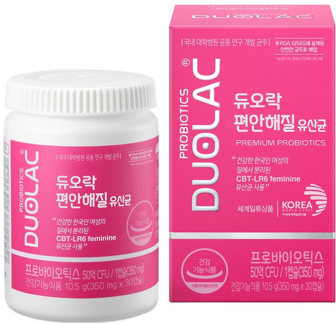 듀오락 편안해질 유산균 10.5g, 30정, 1개