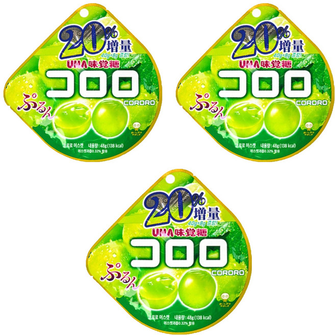 코로로 머스캣맛 젤리, 48g, 3개