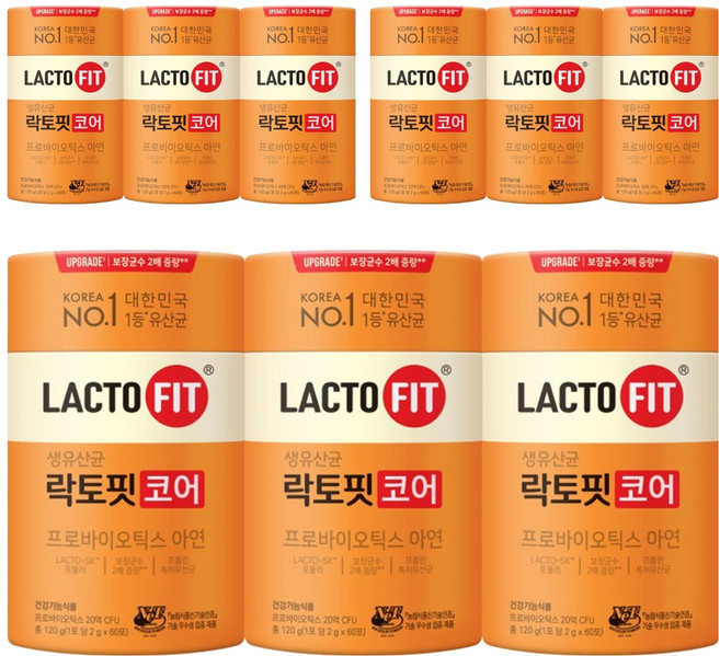 락토핏 코어 유산균 60p, 120g, 9개