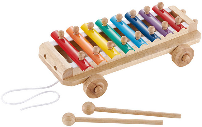 Ed.Inter 木玩系列 木琴手拉車 2歲以上, 多色, 1盒