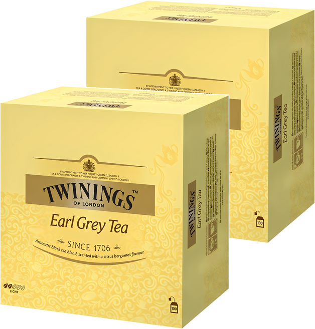 트와이닝 얼그레이 티백, 2g, 100개입, 2개