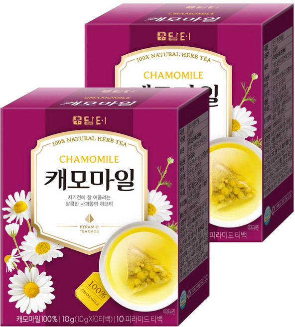 담터 캐모마일 삼각티백, 1g, 10개입, 2개