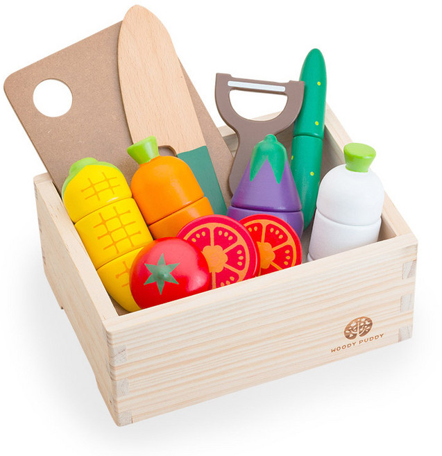 우디푸디 샐러드 소꿉놀이 세트 G05-1211, 혼합색상, 1개