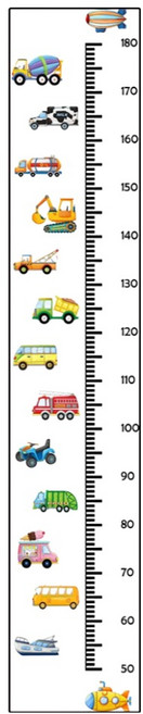 레벨굿즈 데코 키재기 스티커, 자동차