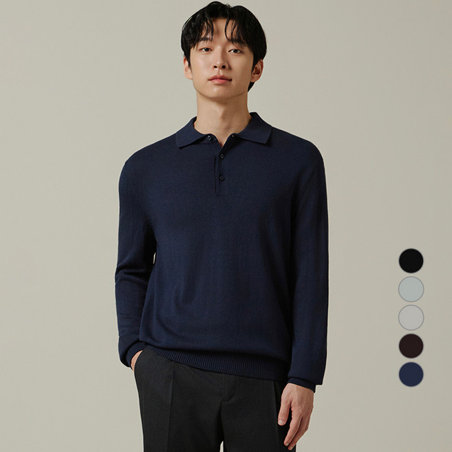 ZIOZIA 男士 Cashfeel 素色翻領衫 AEF4ET1103