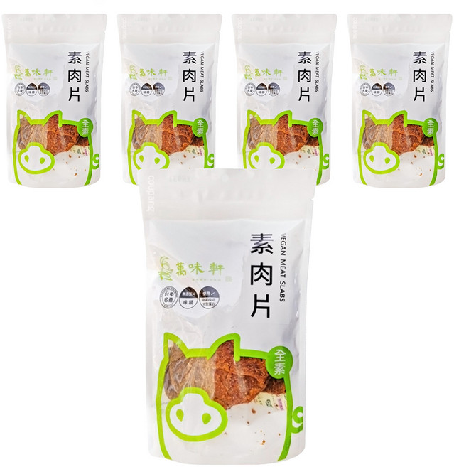 萬味軒 素肉片, 150g, 5包