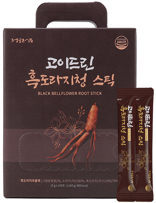 정원삼 고이드린 흑도라지청 스틱, 10g, 100개입, 1개