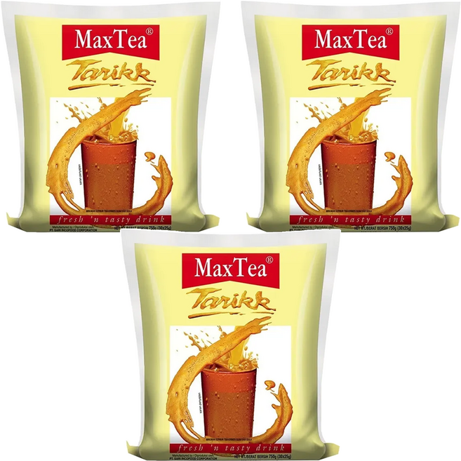 MaxTea 即溶奶茶 香醇厚實, 25g, 30包, 3袋