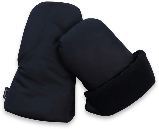 하늬통상 베이직 유모차 핸드머프, 블랙, 1세트