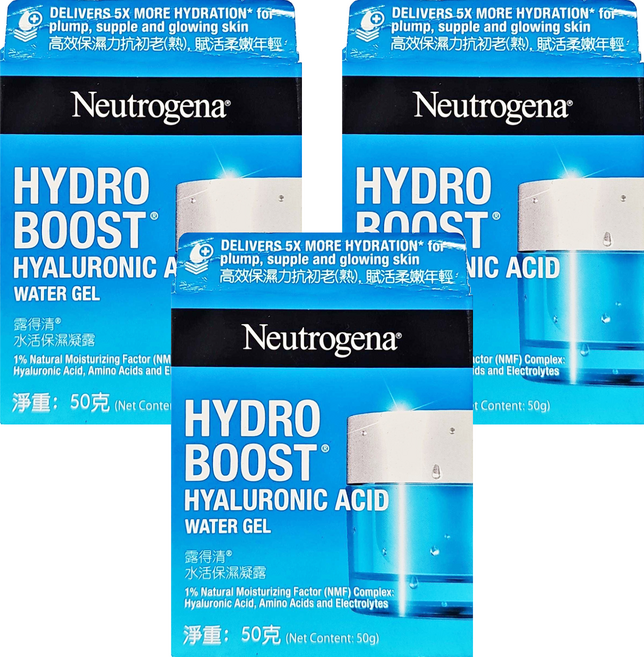 Neutrogena 台灣公司貨 水活保濕凝露, 50g, 3罐