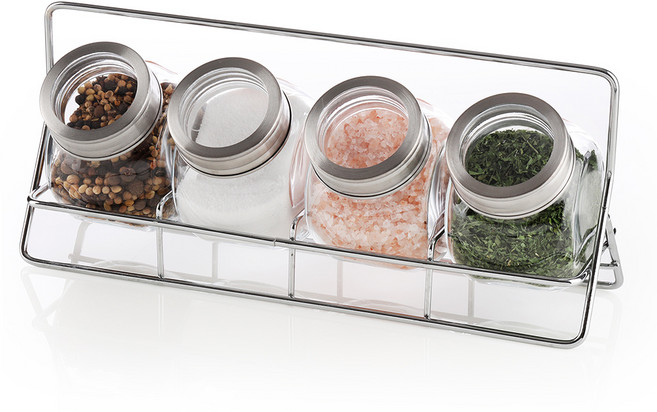 시노글라스 양념병 랙 윈도우 5p, 1세트, 195ml, 195ml