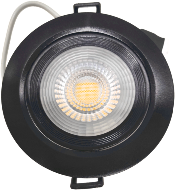 DANCELIGHT 舞光 8W 浩克崁燈 3000K 9cm 黃光 黑殼, 1個