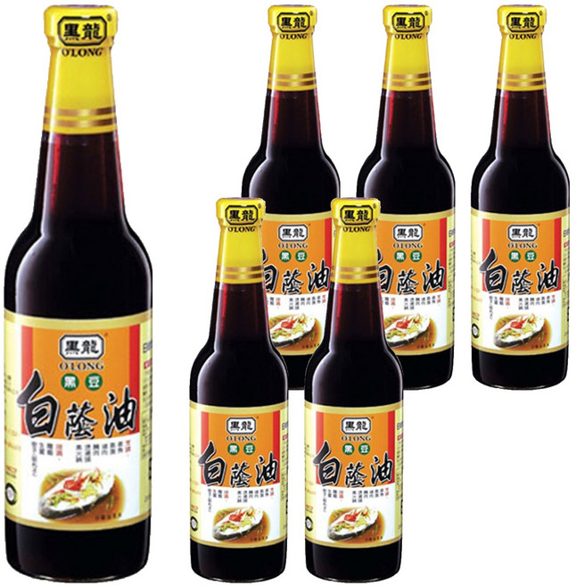 黑龍 白蔭油, 500ml, 6瓶