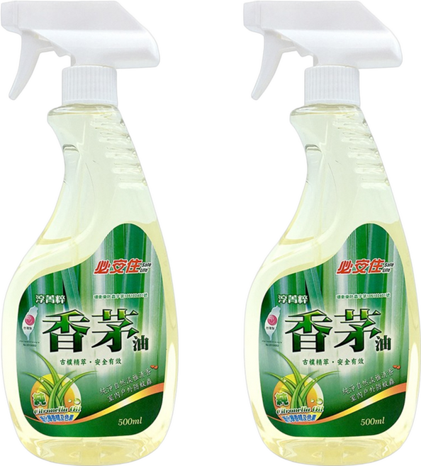 必安住 淳菁粹 香茅油, 500ml, 2瓶