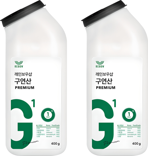 레인보우샵 구연산 프리미엄 톡톡이, 2개, 400g