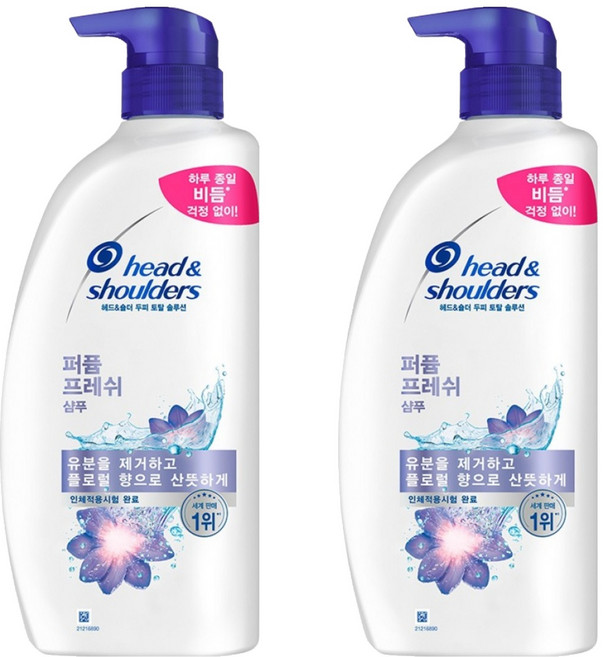 헤드앤숄더 퍼퓸 프레쉬 샴푸, 800ml, 2개