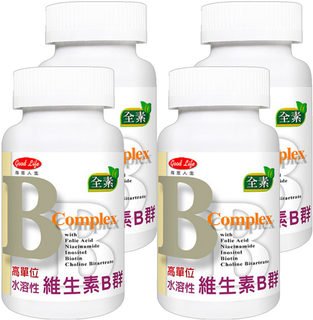 good Life 得意人生 維生素B群, 60錠, 4罐