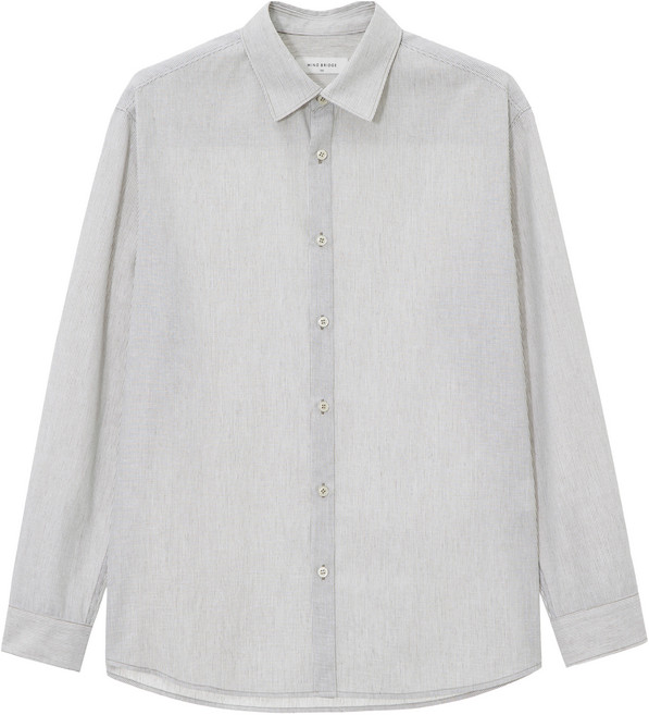 마인드브릿지 남녀공용 세미오버핏 셔츠 MZWS31A3