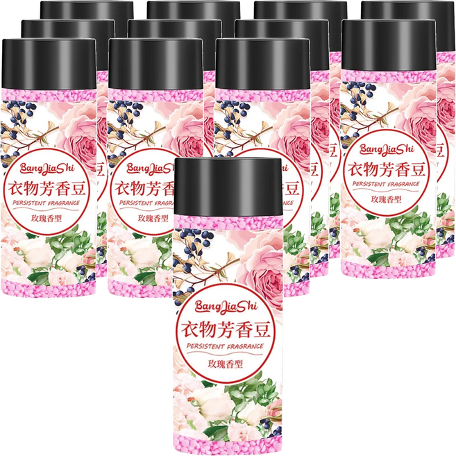 [組出]BangJiaShi 幫家適 衣物芳香豆 玫瑰 粉色, 200g, 12瓶