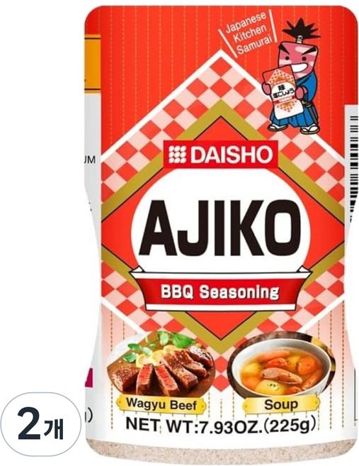 다이쇼 아지코 맛소금후추 바베큐 시즈닝, 225g, 2개