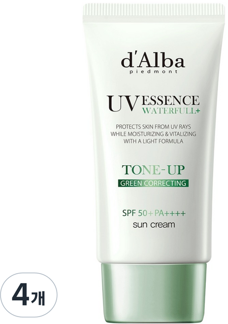 달바 클린 티트리 리포좀 그린 톤업 선크림 SPF50+ PA++++, 50ml, 4개