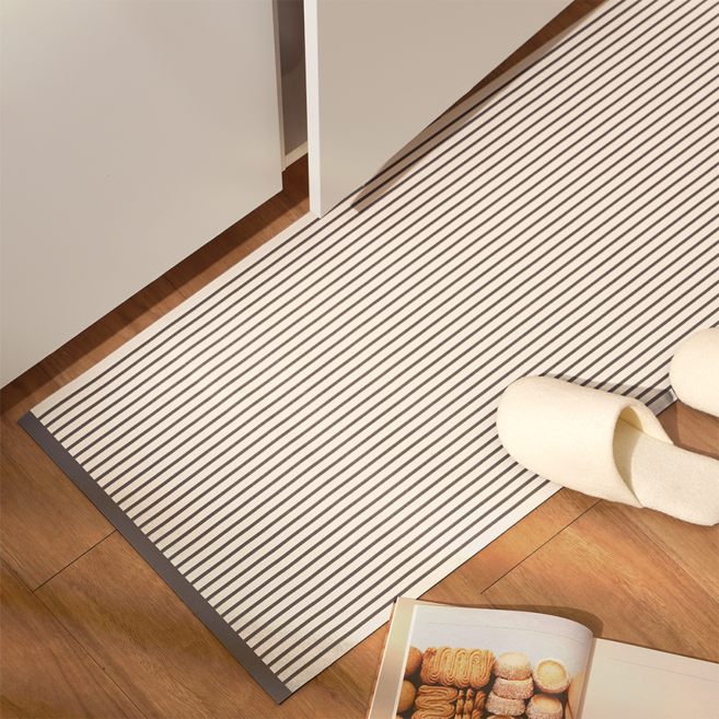 하루의공간 컴피 주방 규조토 발매트, 그레이