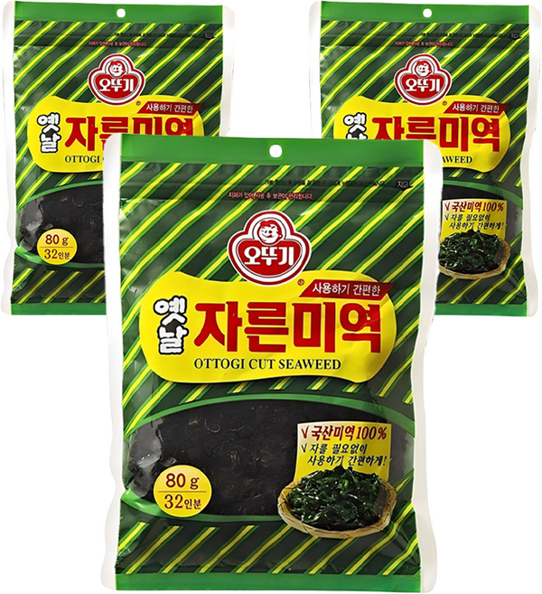 OTOKI 不倒翁 韓式傳統海帶芽, 80g, 3包