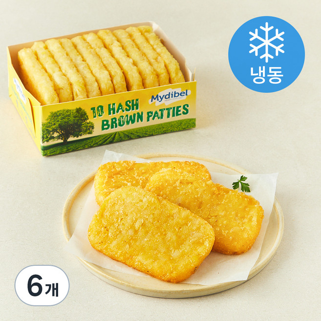 마이디벨 해쉬브라운 패티 (냉동), 6개, 640g