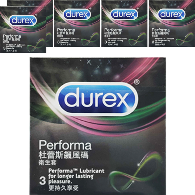 durex 杜蕾斯 飆風碼保險套, 3個, 6盒