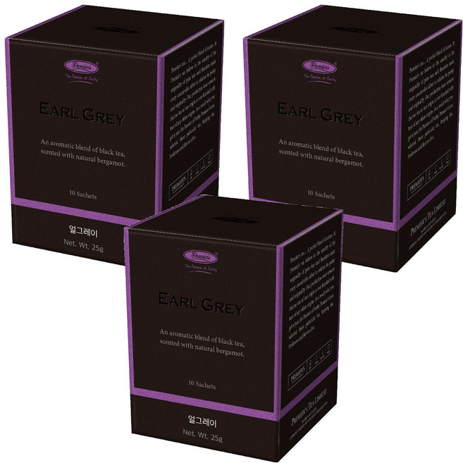 프리미어스티 얼그레이 홍차, 2.5g, 10개입, 3개
