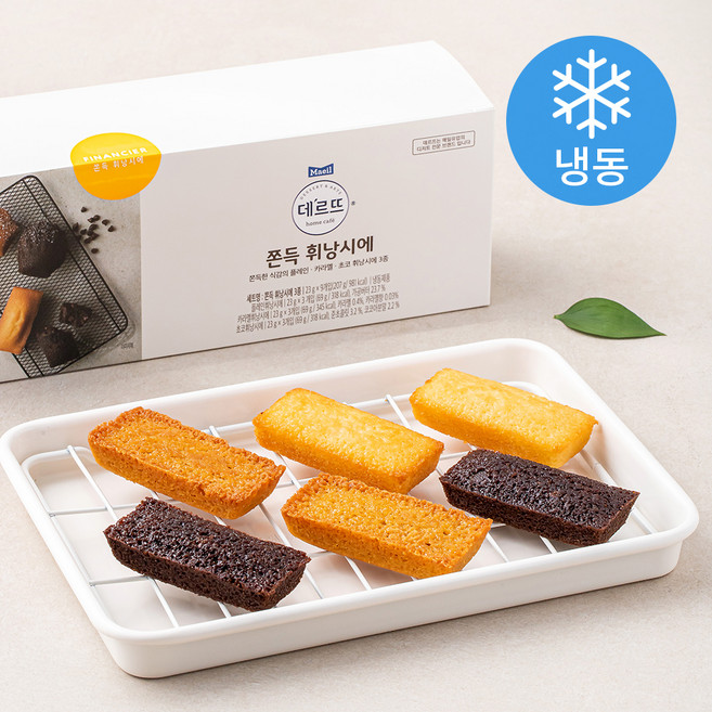 데르뜨 쫀득 휘낭시에 세트 (냉동), 23g, 9개입, 1박스