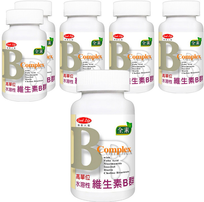 good Life 得意人生 維生素B群, 60錠, 6罐