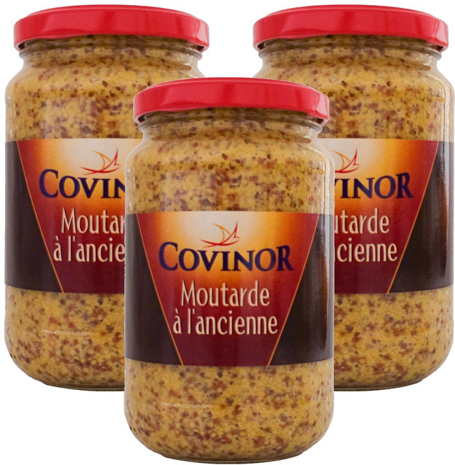Cobino 全穀芥末醬, 3個, 350g